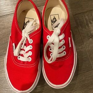 Red Old Skool Vans Size 12C
